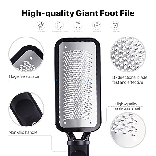 Colossal Foot File with Pumice Stone, Foot Scrubber Dead Skin Remover