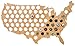 MyFancyCraft Handmade USA Beer Cap - Map - Solid 0.25