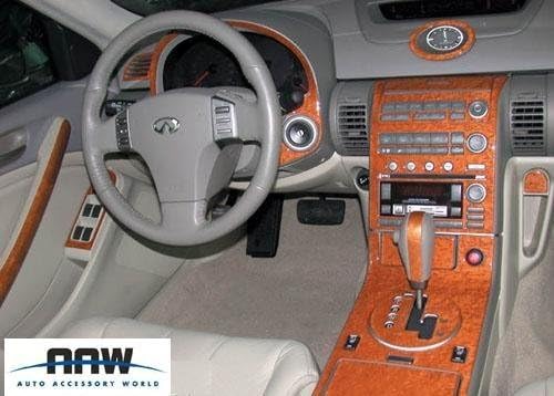 Amazon Com Infiniti G35 G 35 G 35 2 Door Coupe Interior Burl Wood Dash Trim Kit Set 2003 2004 Automotive