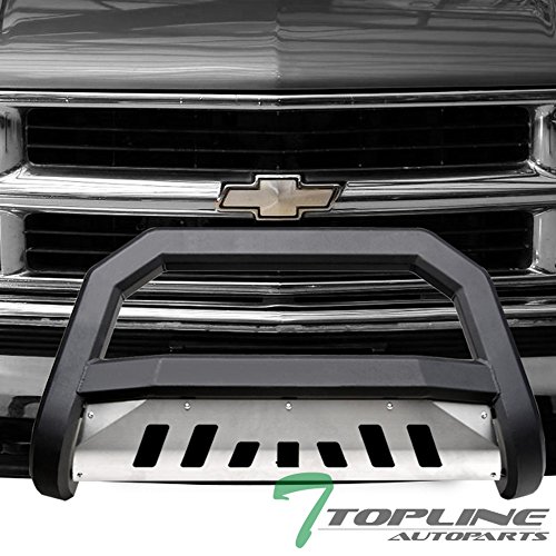 Buy Matte Black AVT Style Bull Bar Brush Push Front Bumper Grill Grille