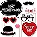 Big Dot of Happiness Valentine's Day - Photo Booth Props Kit - 20 Count
