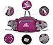 Fanny Pack with Water Bottle Holder Hiking Waist Packs for Walking Running Lumbar Pack fit for iPhone iPod Samsung Phones (Pink)