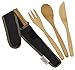To-Go Ware Bamboo Travel Utensils - Utensil Set with Carrying Case, Hijiki