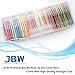 Color Gel Pens, J.B.W. Premium Quality Professional Bundle Pack Gel including Glitter Neon & Pastel for Scrapbooks, Greeting Cards Party Invites Pack of 36 0.8-1.0mm Fine Point