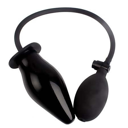 Aufblasbarer Analplug Hinterhof, Anal Dilator Massagegerät Sexspielzeug für Frauen Herren Silikon Erwachsene Produkte erweiterbar Butt Plug