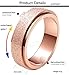 ALEXTINA Anxiety Ring for Women 6MM Rings for Women Stainless Steel Spinner Ring Sand Blast Glitter Finish Spinning Band, Size 4