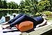 YogaAccessories Supportive Rectangular Cotton Yoga Bolster - Orange Peel