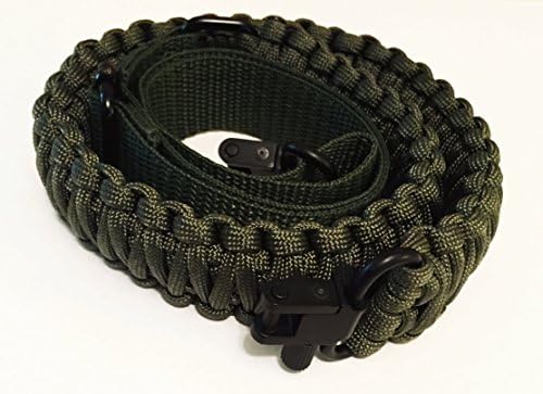 Paracord Gun Sling With Both Swivels - Adjustable Length - (Olive Drab) - By Black Oak Company
