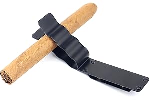 WYTUDTE Cigar Holder,Cigar Clips & Stands,Strong Magnetic Clip Holder for Golf Cart,Boating,Fishing and Picnic,Accessories for Men Holds,Any Outdoor Activities With Strap(black)