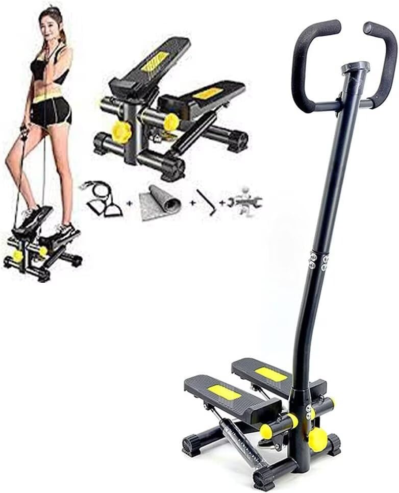 AORTD 健康ステッパー 専用ハンドル付 [メーカー保証5年] 室内運動器具 すてっぱー ステップ器具 ウォーキングマシン 健康器具 歩行運動 有酸素運動 踏み台 運動 室内 エクササイズ 有酸素運動 ステップ台 山登り感覚商品画像