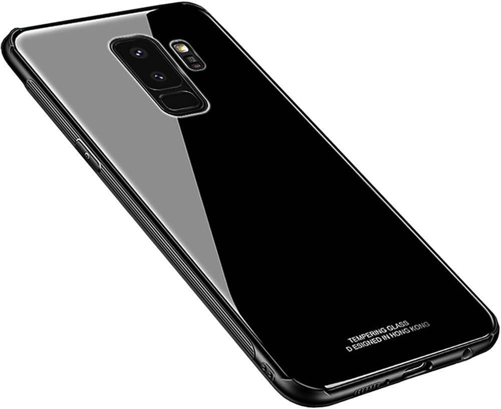 Amazon Com Kepuch Quartz Case For Samsung Galaxy S9 S9 Plus Soft Tpu Back Cover Made Of Tempered Glass For Samsung Galaxy S9 S9 Plus Black Mp3 Players Accessories