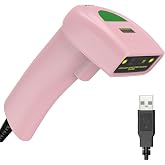 Symcode USB 1D Barcode Scanner, Handheld Wired CCD Laser Barcode Reader Scanner Supports Screen Scan UPC Bar Code Scanner for Warehouse, Library, Supermarket,POS