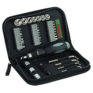Bosch Standard Screwdriver Set (Green & Black) – 38 Pieces