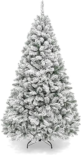 Asinse Künstlicher Weihnachtsbaum 180 cm – Schneebedeckt, ca. 850 Spitzen, PVC Nadeln, Faltbarer Metallständer, Schnellaufbau — ideal für Zuhause & Büro