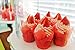Decony Large Red Tulip Baking Cup Liners -MADE IN THE USA -Muffin Cupcake Paper Liners -100 pack Great for large cupcakes and muffins