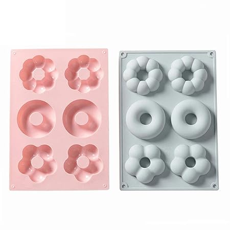 Molde Donuts Chocolate Helado Silicona Molde Bizcocho ...