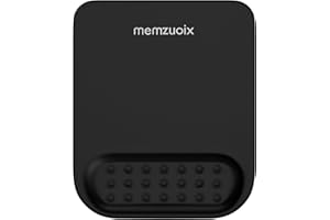 memzuoix Black Ergonomic Mouse Pad with Wrist Rest Support,Premium Memory Foam Cushioning for Pain Relief, Non-Slip PU Base for Stable Smooth Control - Perfect for Laptop, Computer, and Home Office