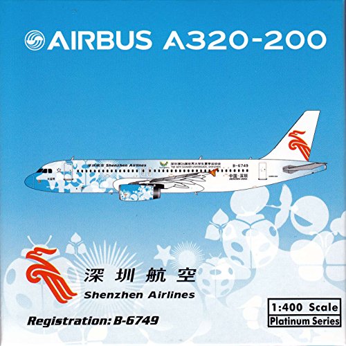 PHX1575 1:400 Phoenix Model Shenzen Airlines Airbus A320-200 REG #B-6749 (pre-painted/pre-built)