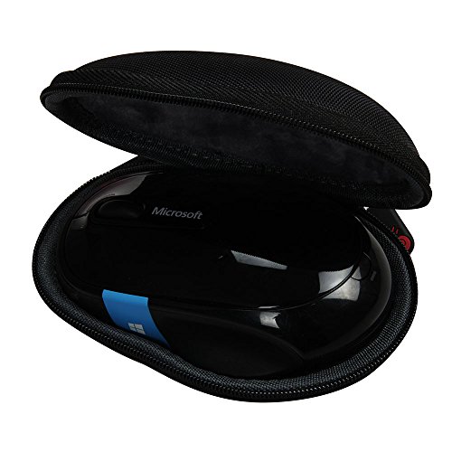 For Microsoft Sculpt Comfort Bluetooth Wireless Mobile Mouse H3S-00003 Travel EVA Hard Protective Case Carrying Pouch Cover Bag Compact sizes by Hermitshell