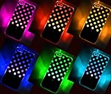 Polka Dot LED Color Changing Sense Flash Light Up Case Cover For iPhone 5 5G 5th