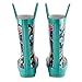 Lone Cone Children's Waterproof Rubber Rain Boots in Fun Patterns with Easy-On Handles Simple For Kids (Space Cats, 12 M US Little Kid)