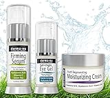 Skin Care Products for Anti Aging - Facial Treatments for the Skin - The Most Effective Skincare for Wrinkles - Hyaluronic Acid Serum - Eye Wrinkle Cream - Anti Aging Skin Cream - 3 Piece Skin Care Kit