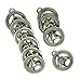 MonkeyJack 10 Pcs Tibetan Silver Western Horse Round Charms Pendants Jewelry DIY Making