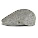 VOBOOM linen Flat Cap Cabbie Hat Gatsby Ivy Irish Hunting Newsboy (Dark Grey)