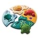 PlanToys Wooden Marine Puzzle with Ocean Life and Eco- Systems (5688) | Sustainably Made from Rubberwood and Non-Toxic Paints and Dyes | Eco-Friendly PlanWood