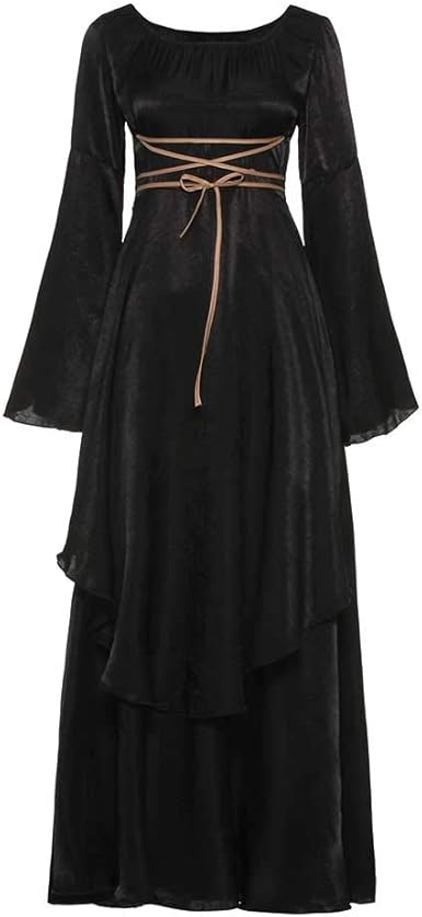 black medieval dress