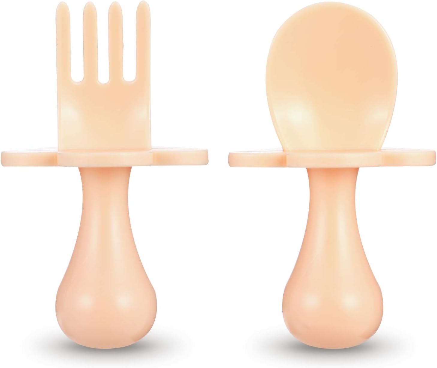 upain Baby Besteckset Baby Löffel Gabel Baby Esslernbesteck Babylöffel und Gabel BPA Frei Baby Lernbesteck Besteck Kinderlöffel Gabel Selbstfütterndes Besteck für Babys Kinder