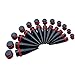 BodyJ4You Gauges Kit 24 Pieces Tapers and Plugs 00G-20mm Big Gauges Stretching Set