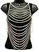 Ladies Goldtone Horizontally Layered Body Chain