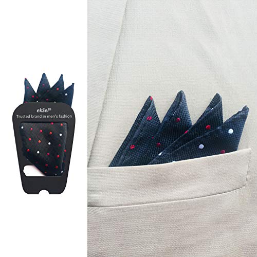 ekSel Pocket Square Holders For Men Suits Handkerchief Holder Organizer 3 Pieces