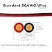 3528 LED Strip Connector 8mm 2 Pin (5 PCS Terminal) With 20 Gauge Extension Wire 2 Conductor UL Listed (9.8 Feet/3 Meter), DIY Both Strip to Power Lead or Board to Board Jumper,NON-WATERPROOF