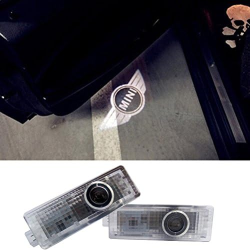 Aukur 2PCS Car Door Projector Lights Wireless Led Car Lights With Magnet Sensor Auto Courtesy Welcome Logo for Mini