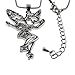 Silver Crystal Fairy Angel Wing Tinkerbell Mood Necklace Jewelry Pendant Best for Women Little Teen Girls