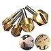 Drill Warehouse 5 Pc Titanium Chamfering Countersink Drill Bit Set - 1/4