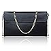 S-ZONE Women's Genuine Leather Evening Envelope Clutches Handbags Shoulder Bag