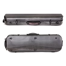 Tonareli Violín rectangular de fibra de vidrio, edición especial de cuadros