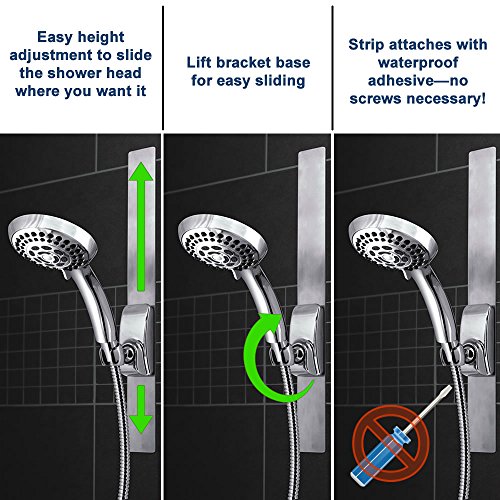 Waterpik Adjustable Height Slide Bar Shower Head, Chrome, VSS563MT Best Deal & Lowest