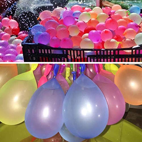 1200 Pack Water Balloons Refill Kits Quick & Easy Latex Water Bomb Balloons for Water Fight Games, Swimming Pool Party Summer Splash Fun