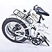 ENGWE 20” Fat Tire Folding Electric Bike Beach Snow Bicycle ebike 48V Electric Moped Electric Mountain Bicycles (White)thumb 3