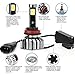H11(H8,H9) 6000K 8000 Lumens LED Headlight Bulbs Conversion Kit ,Leakind N7 Series Plug and Play Crystal Clear Cool White Lamp, 80W,3 Year Warranty
