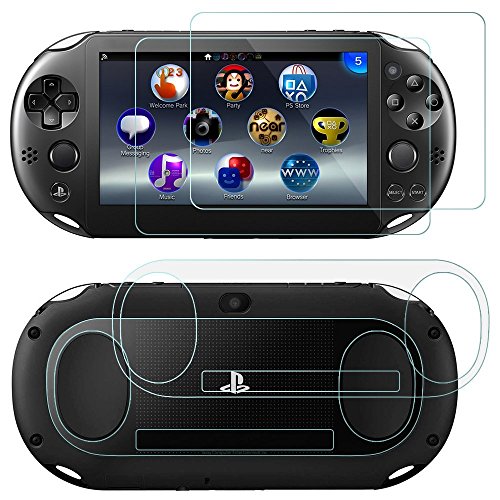 SNNC PlayStation Vita 2000 Screen Protector Anti-Scratch Tempered Glass Film Shield Games Console Joy Con Accessories Case For PSV2000
