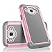 Galaxy Sky Case, J3 /J3 V Case, Galaxy Sol Case, Tekcoo [Tmajor Series] [Baby Pink] Shock Absorbing Hybrid Rubber Plastic Defender Rugged Hard Case Cover For Samsung Galaxy Amp Prime / Express Prime