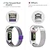 Simpeak Compatible for Fit bit Charge 2 Bans, Stainless Steel Replacement Metal Band Strap with Closure Clasp for Fit bit Charge 2 Fitness, Women Men