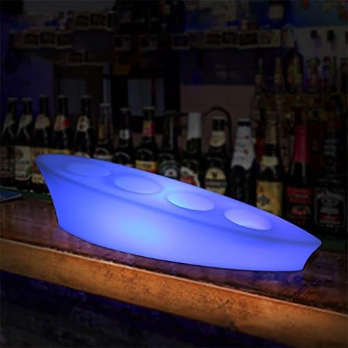 XINYE LED Cup Holder Waterproof Plastic 16 Color Changing Rechargeable Wine Display Stand For Bar