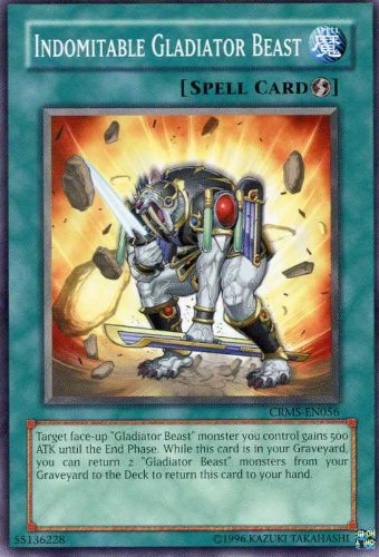 Yu-Gi-Oh! - Indomitable Gladiator beast (CRMS-EN056) - Crimson Crisis - Unlimited Edition - Common