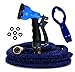 RAAYA 50' Expandable Garden Hose, Kink Free, Strongest, 8-Set Spray, Hook, 3 Layers with Extra PVC and Fabric Layers